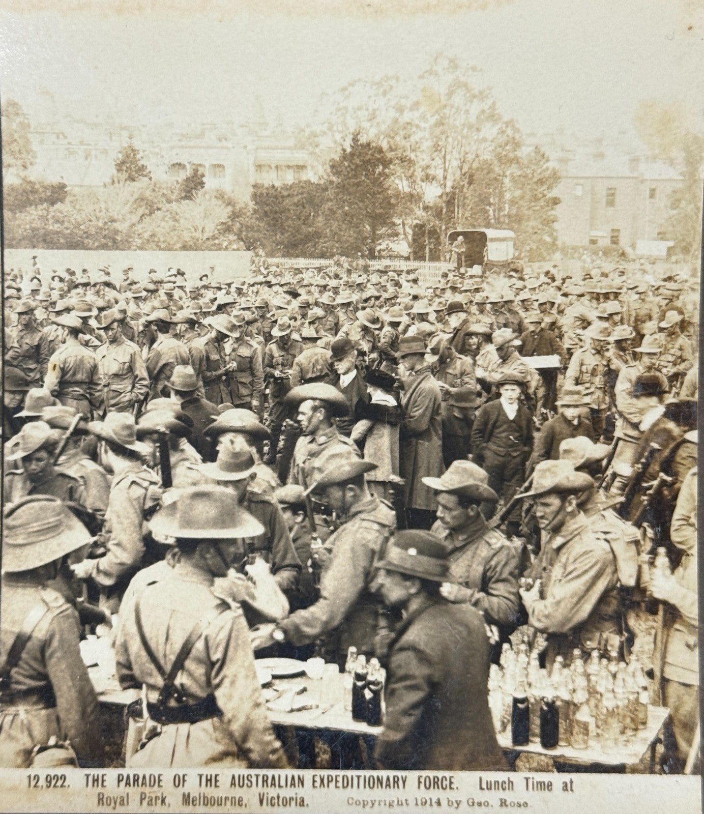 1910s Rose Stereographs - Old Photographs - Boxed Lot - Australian Military WWI