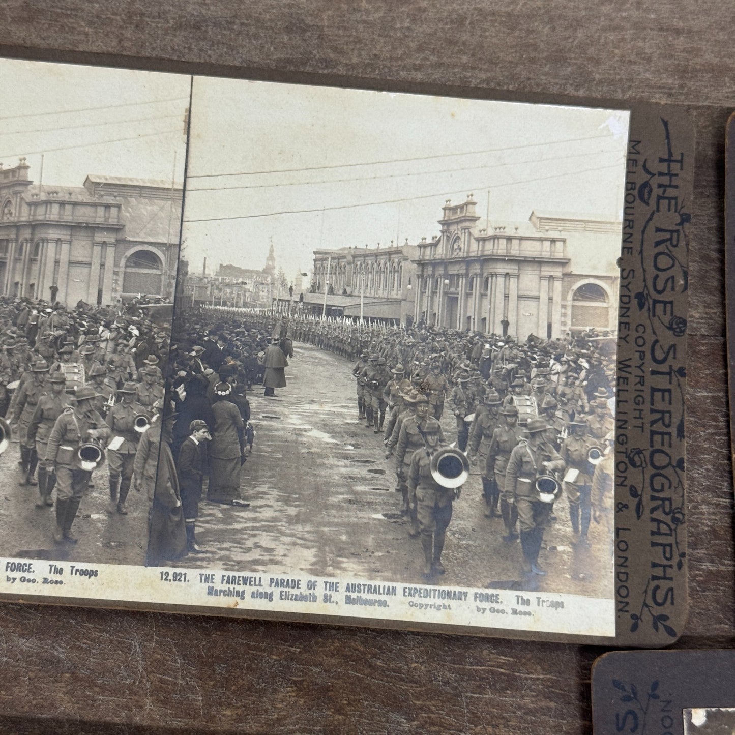 1910s Rose Stereographs - Old Photographs - Boxed Lot - Australian Military WWI