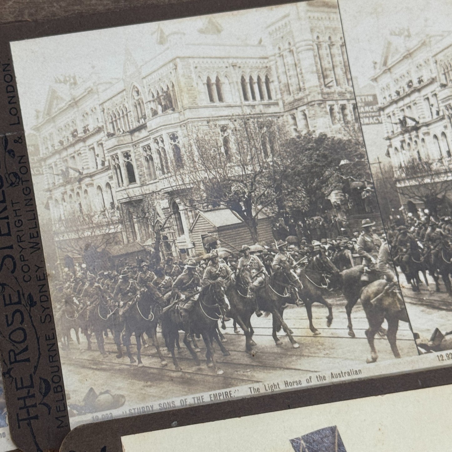 1910s Rose Stereographs - Old Photographs - Boxed Lot - Australian Military WWI