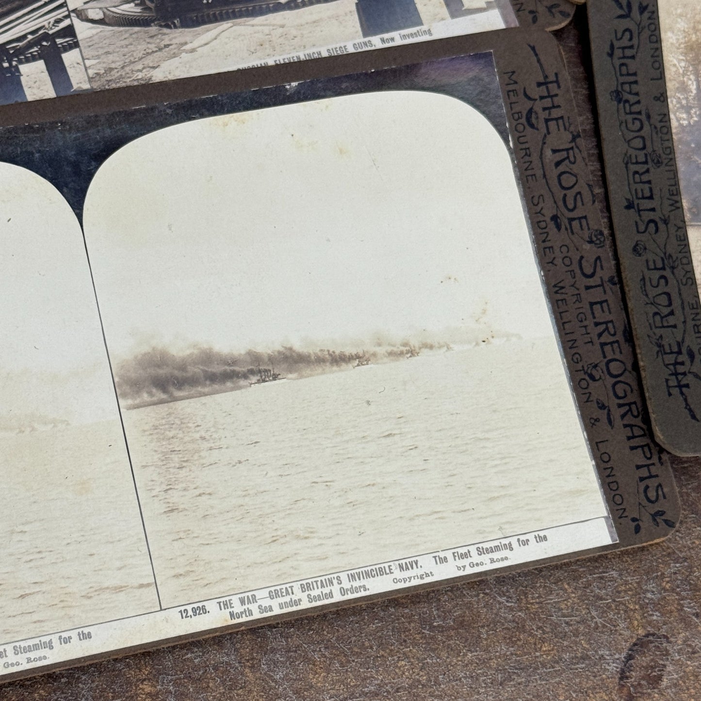 1910s Rose Stereographs - Old Photographs - Boxed Lot - Australian Military WWI